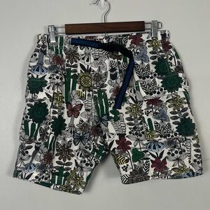 Titicaca white belted printed Japanese shorts size F , ‘one size’ READ
